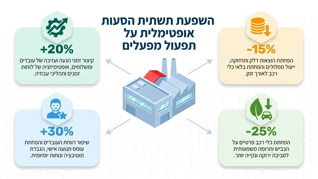 אוטובוס הסעות מודרני חונה מחוץ למבנה תעשייתי
